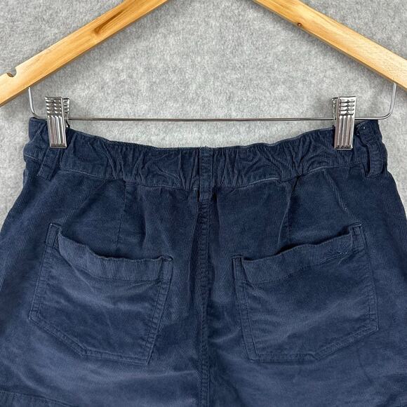 Faherty Cord Patch Pocket Shorts Size 6 Navy 4" Inseam Stretch Casual Boho - Picture 7 of 10